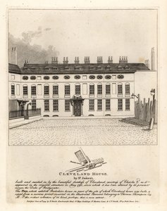 Cleveland House près du palais St James, Londres - John Thomas Smith