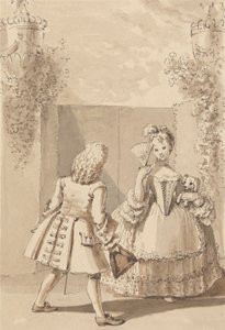 Hogarth déclarant son amour à Miss Thornhill - John Thomas Smith