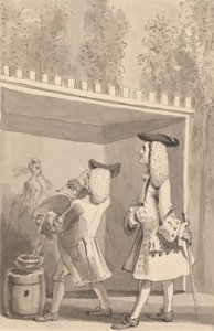 Hogarth peignant dans les jardins de Vauxhall en présence de Jonathan Tyers