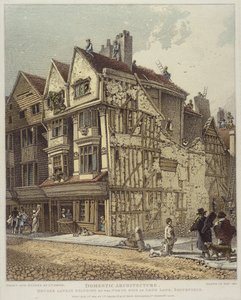 Maisons récemment situées du côté nord de Long Land, Smithfield, 1813 - John Thomas Smith