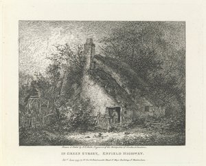 Dans Green Street, Enfield Highway, banlieue extérieure nord - John Thomas Smith