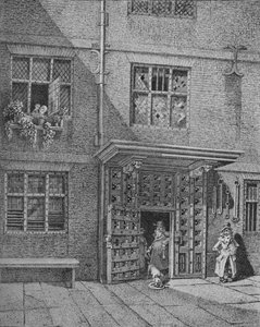 Vue intérieure du Poultry Compter, City de Londres - John Thomas Smith