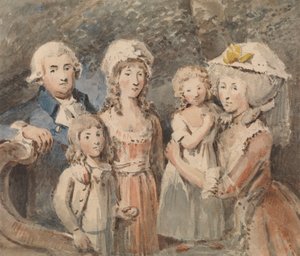 James Boswell et sa famille - John Thomas Smith