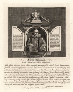 Monument de John Speed dans le chœur de St Giles, Cripplegate - John Thomas Smith