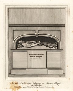 Monument à Richard Fishbourne Mercer, mort en 1625, dans l