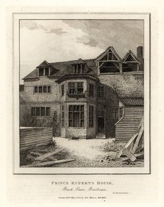 Maison du Prince Rupert, Beech Lane, Barbican - John Thomas Smith