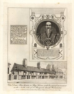 Les maisons de retraite de Van Dun à Petty France, avec son monument mural dans l