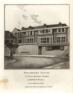 Maison Winchester dans Winchester Street, London Wall - John Thomas Smith