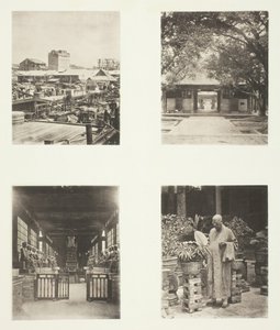 Un magasin de prêt sur gage à Canton, Temple Honam, Canton, Temple des Cinq Cents Dieux, Canton...