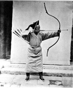 Chine, archer, vers 1870