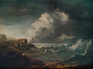 Tempête sur un loch écossais, 19e siècle, 1917 - John Thomson