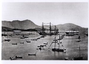 Vue du port, Hong Kong, de 