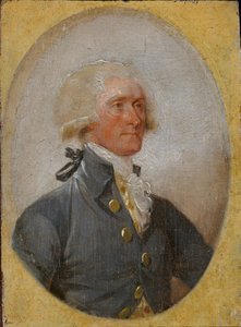 Portrait miniature de Thomas Jefferson à 33 ans - John Trumbull