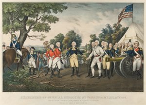 Reddition du général Burgoyne à Saratoga, N.Y., 17 octobre 1777, pub. 1852 - John Trumbull
