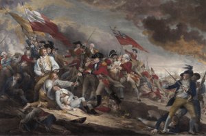 La mort du général Warren à la bataille de Bunker Hill, 17 juin 1775, pub. 1786 - John Trumbull