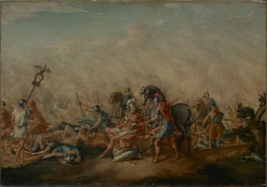 La Mort de Paulus Aemilius à la Bataille de Cannes - John Trumbull