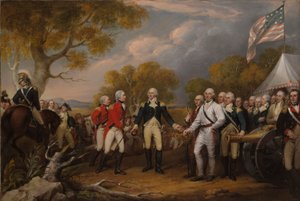 La reddition du général Burgoyne à Saratoga, 16 octobre 1777 - John Trumbull