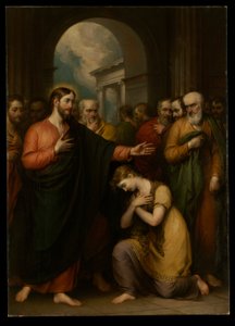La femme adultère - John Trumbull