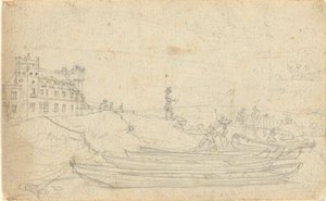 Sans titre, du folio : Esquisses en France et en Allemagne, une des 22 feuilles du Folio B - John Trumbull
