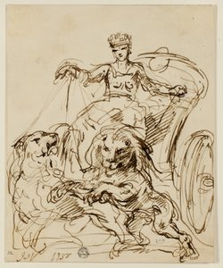 Cybèle sur un Char Tiré par des Lions