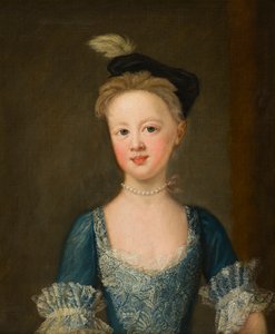 Portrait de Miss Diana Bridgeman (1726-1764) jeune - John Vanderbank