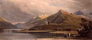 Château de Dolbadern, nord du Pays de Galles - John Varley