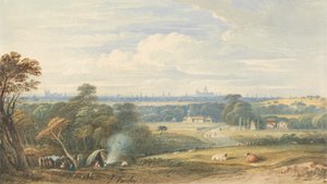 Londres depuis le sud-ouest