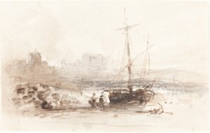 Voilier sur une plage - John Varley