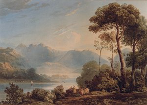 Vue depuis Grange Bridge, Borrowdale - John Varley