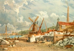 Randalls Flint Mill, Nine Elms, Battersea - John Varley I