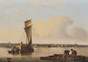 Un Keel sur le Humber, fin des années 1820