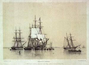 Études marines, navires marchands - John Ward