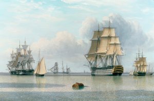 H.M.S. Britannia / Peint par Ward of Hull