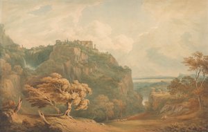 Vue de Tivoli vers Rome - John Warwick Smith