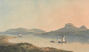 Vue du premier château de Diganwy
