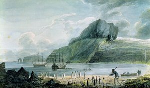 Vue du port de Noël à la Terre de Kerguelen, 1781-4 - John Webber