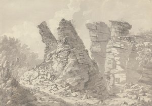 Maisons de Hob Thursts, Monsoldale, Derbyshire - John Webber