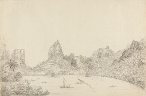 Vue du port de Taloo sur l