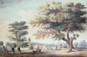 La vieille maison Cheesecake, au nord de la Serpentine, 1786