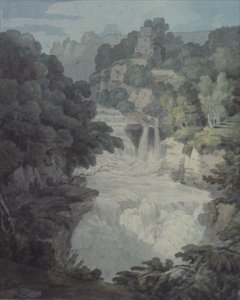 Corra Linn : Une des chutes de la Clyde - John White Abbott