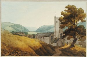 Depuis le cimetière de Dulverton, Somerset, 1800 - John White Abbott