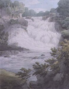 Stonebyers Linn sur la Clyde - John White Abbott