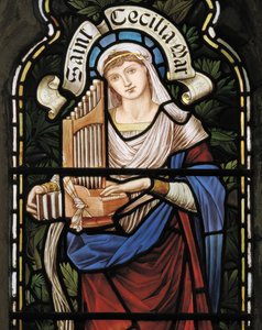 Sainte Cécile, Fenêtre de la Chapelle de la Dame