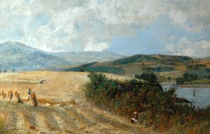 Temps de récolte sur la rivière Conway, c.1890 - John William Buxton Knight