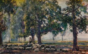 Soins aux troupeaux, vers 1895