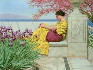 Sous la fleur qui pend à la branche, 1917 - John William Godward