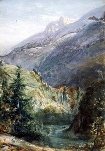 Sur la route de Sepey, Suisse - John William Inchbold