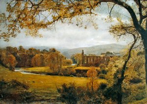 Abbaye de Bolton, Wharfedale - John William North