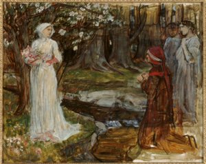 Dante et Matilda - John William Waterhouse