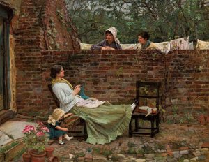 Bavardage, vers 1885 - John William Waterhouse